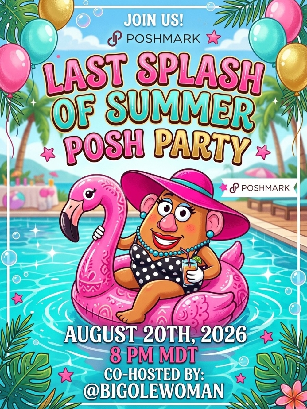 Co-hosting "Last Splash of Summer Party" on Aug 20th 8 PM MDT Tag UR PFFs & Item - Picture 1 of 3